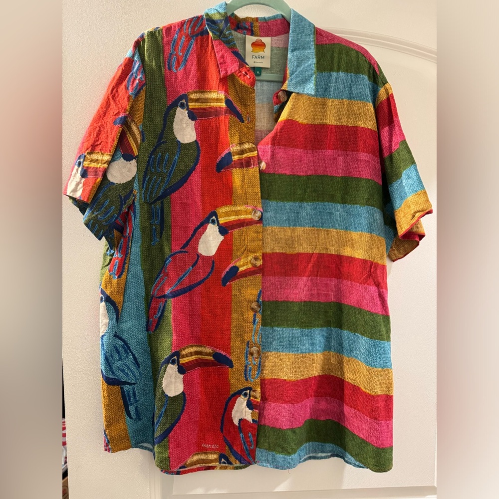 Farm rio men’s unisex button down